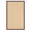 Tapis berbère beige clair fait à la main avec bordure en coton brun fabriqué à la main Nannette-2078027012