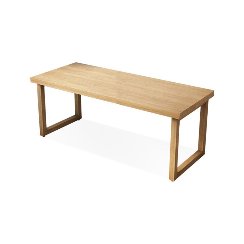 Bureaux rectangulaires en bois massif de couleur bois, H 29,53 po x l 70,87 po x P 23,62 po