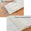 Lot de 3 chemins de table rustiques à pompons tressés, en coton et polyester doux, 13 x 72 et 13 x 90 pouces. Décoration de table bohème pour la cuisine, la salle à manger, les mariages, les fêtes et le décor quotidien de la maison.-205902651