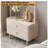 29.53"Modern Gray Minimalism Solid Wood Clothes Rack,2-Drawer