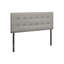 Lit, tête de lit seulement, lit double, chambre à coucher, revêtement, aspect lin gris, transitionnel-815334713-815334855