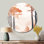«Forest in Autumn, Soft Fall Decor», art mural rond en métal