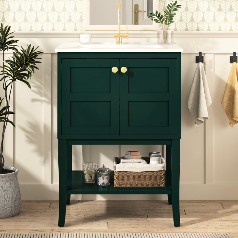 Armoire de rangement moderne avec lavabo pour salle de bain