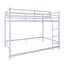 Lit escamotable en métal blanc avec rangement 1 pièce 77,83 po x 41,18 po x 53,94 po