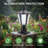 Solar Led Outdoor Pillar Lights With Switchable Warm/white Light