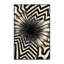 Tapis gris moelleux moelleux Adriel Porcupine Mid-Century Starburst-1444786006