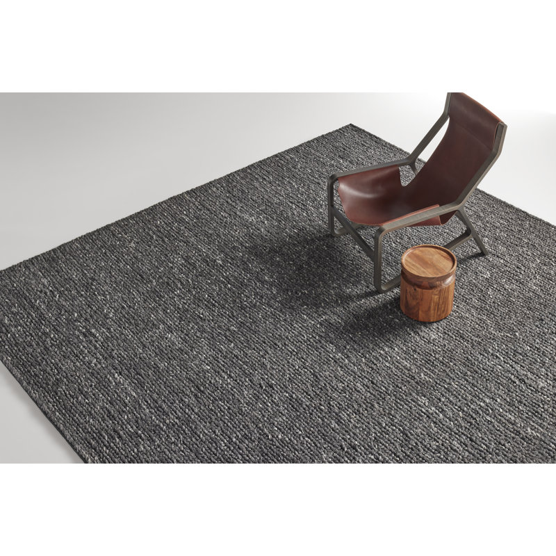 Pim Pim Wool Area Rug in Slate, Rectangle 6' x 9'