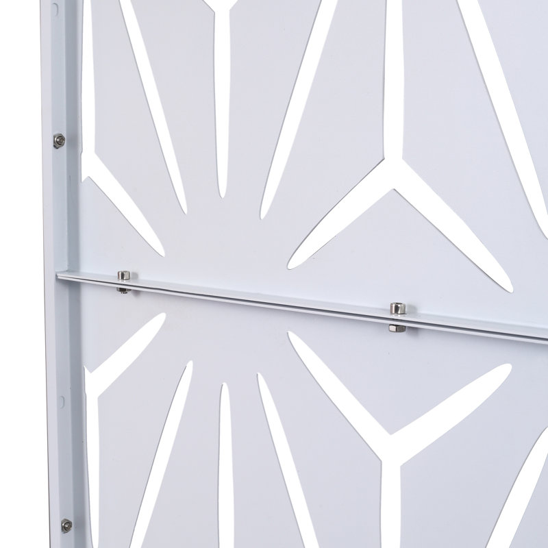 Écran d'intimité extérieur et intérieur H 76 po x l 48 po, Blanc