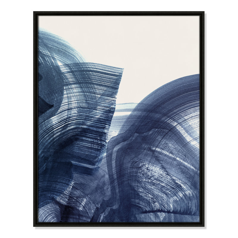Indigo Crescendo II, impression par , H 29,5 po x l 23,5 po, Flottant espresso