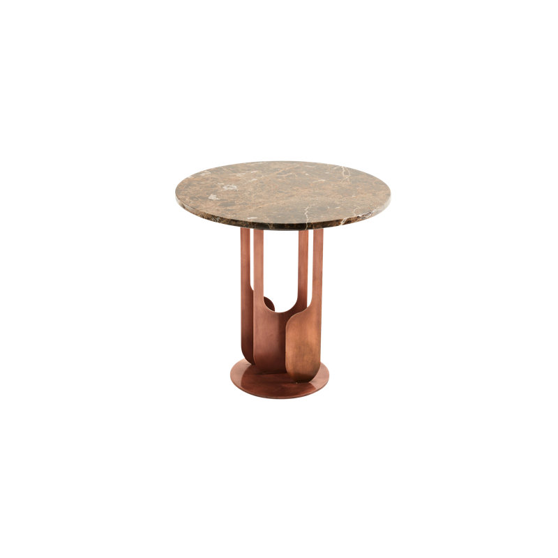 Egg Designs 'Drop' Black Marble End Table
