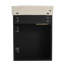 Meuble-lavabo mural 16 po - Châtaignier noir pour petits espaces de salle de bain - Design mural-121098937