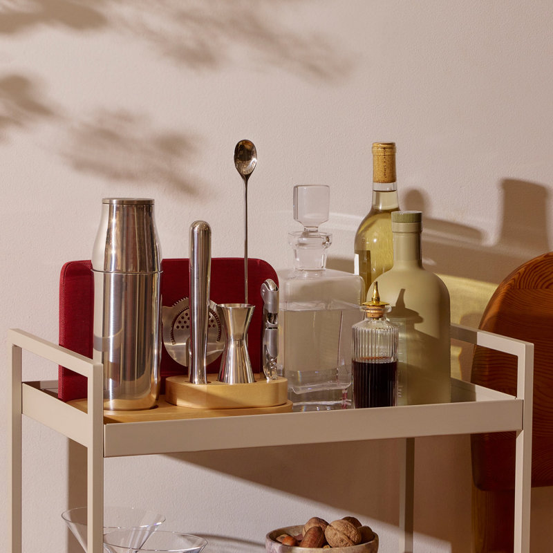 Ensemble de bar complet Caraway avec rangement offert, bleu marine, Marine