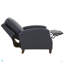 Fauteuil inclinable bleu nuit en similicuir