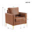 Antlia Faux Leather Armchair