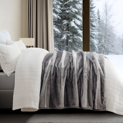 Luxury Mink Faux Fur Throw Blanket
