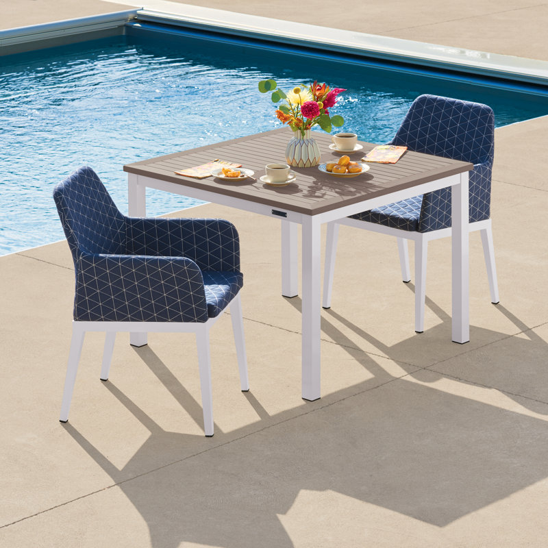 Oland 3-Piece Dining Table Set, Tekwood Vintage