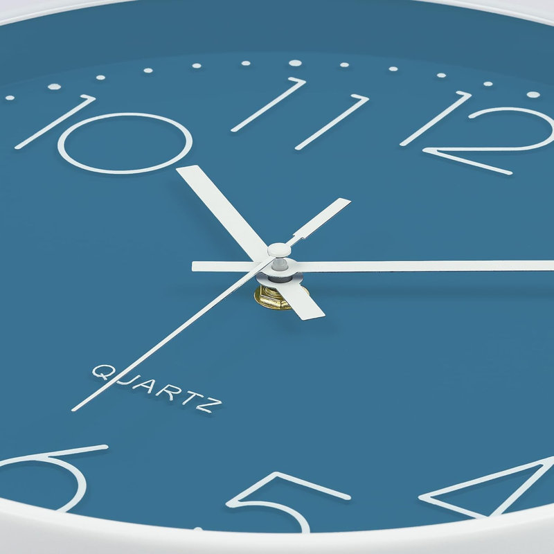 Wall Clock, Cerulean Blue
