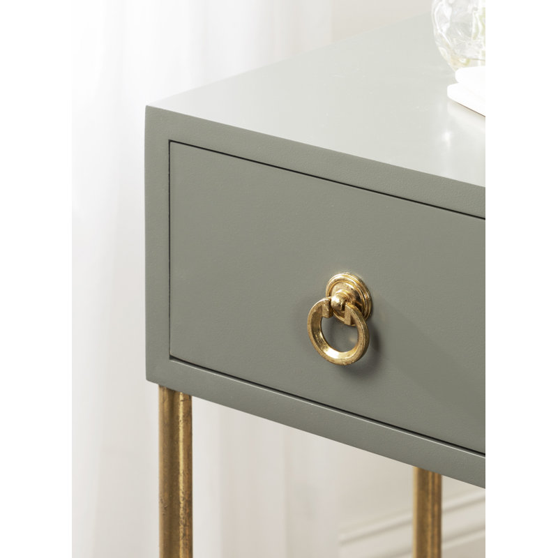 Jamie-Lee End Table with Storage, Grey