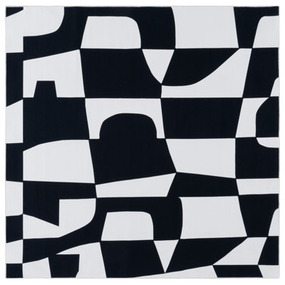 Tapis ivoire / noir Amalea 827