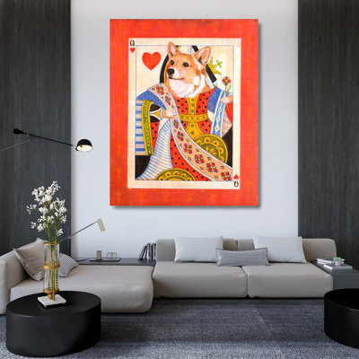 Corgi Queen of Hearts
