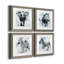 Proud Elephant - ensemble de 4 photos sur toile tendues-2050339037-2050339034