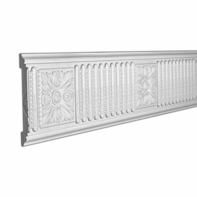 1-3/8 in x 7-7/8 in x 96 in Acanthus Leaf Polyurethane Frieze Moulding Pro Pack 16 LF