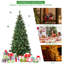 Arbre de Noël artificiel à charnière vert 8 pi Premium-918643845