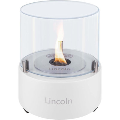 Lincoln by Simple Deluxe Tabletop Fire Pit, Small Fireplace, Portable Mini Smokeless Table Top Firepit, Table Top Decor, Housewarming, Stylish, for Women, Wife, Mom, Friend (Monet)