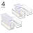 iDesign Plastic Stackable Pantry Bin - Storage Bin with Handles for Kitchen Organization - Ideal for Fridge or Cabinets