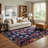Latitude Run® Column Nikica Rug White and Silver-1959603072