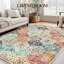 Grand tapis 274 x 366 cm (9 x 12 pi) en fausse laine ultra-douce, idéal pour la salle à manger, la chambre ou la cuisine. Résistant aux taches et fin, ce tapis d'appoint lavable à motif floral oriental est parfait pour le salon, la chambre à coucher ou la cuisine. Couleur orange.-1246099433-1246099445