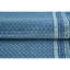 Hand Knotted Geometric Area Rug in Blue/White
