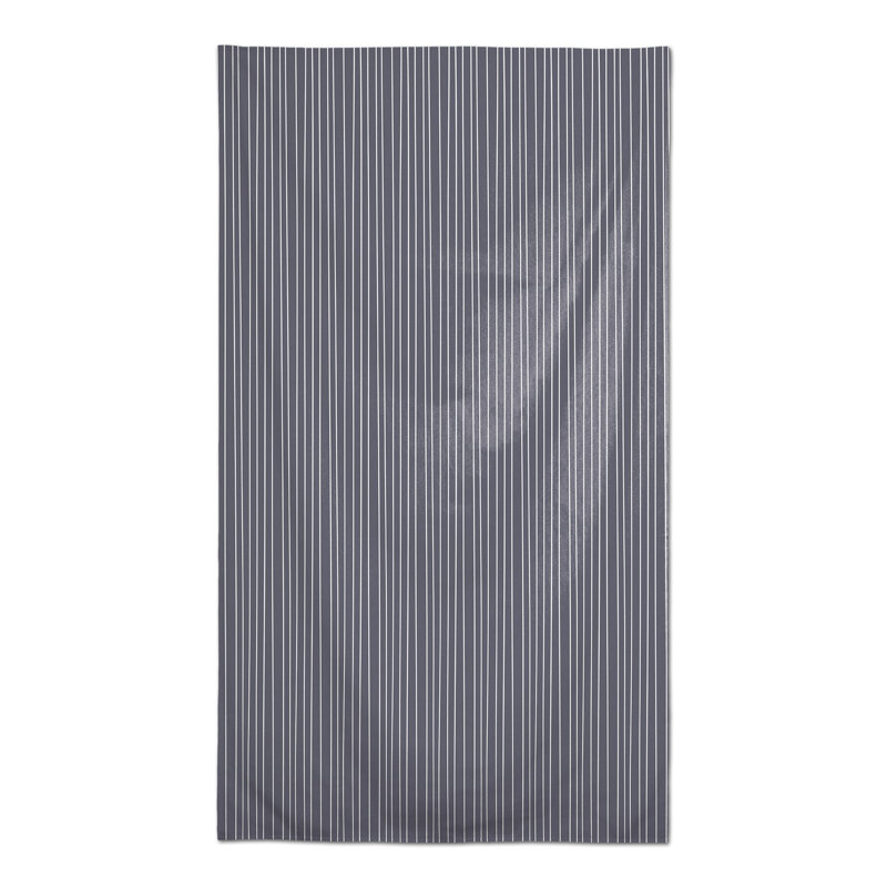 Hariette Striped Tablecloth, Dark Gray