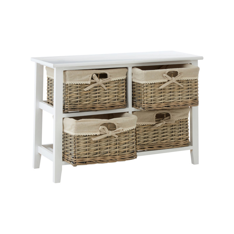 Bradenton Beach 77cm Solid Wood Sideboard