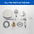 Shower Faucet Set With Tub Spout, Ceiling Mount Shower System With 12 Inch Rain Showerhead And Tub Spout Included Valve And Trim-125588395