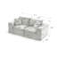 Causeuse moderne en nuage de chenille, librement combinable, confortable pour s'asseoir, convient aux meubles de salon modernes dans les maisons, les appartements et les bureaux-1573808036