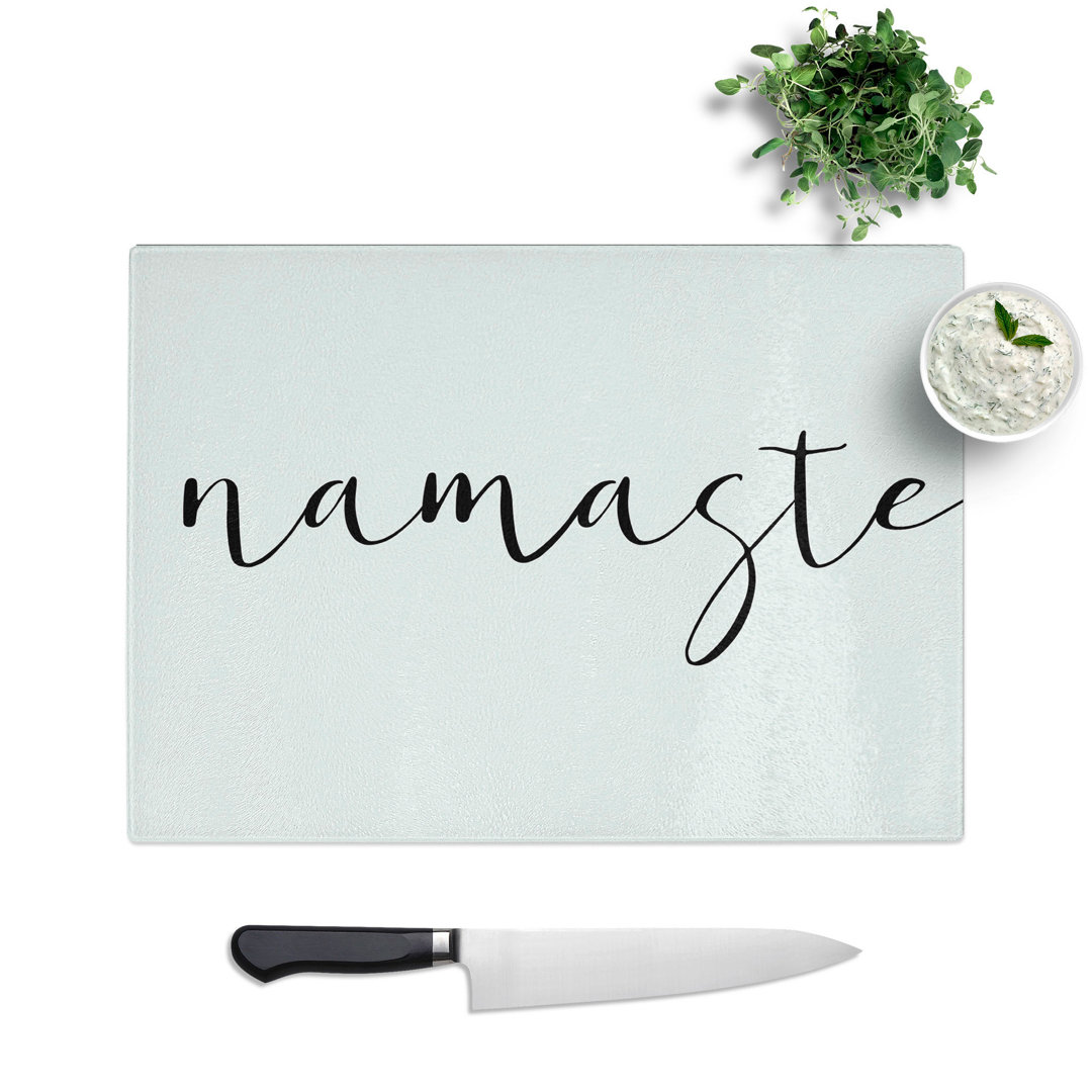 Namaste Typography Chopping Board