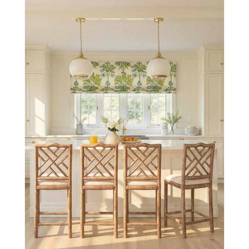 Brighton Upholstered Bar Stool with Solid Wood Frame