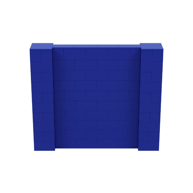 Ensemble mural de blocs géants 7 'T, H 60 po x l 72 po x P 12 po, Bleu
