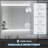 Versatileled Medicine Cabinet, 35.5 X 29.5" Wall-Mounted Bathroom Vanity Mirror Organizer With Dimmer Touch Switch, Three Doors, And USB Charged, White