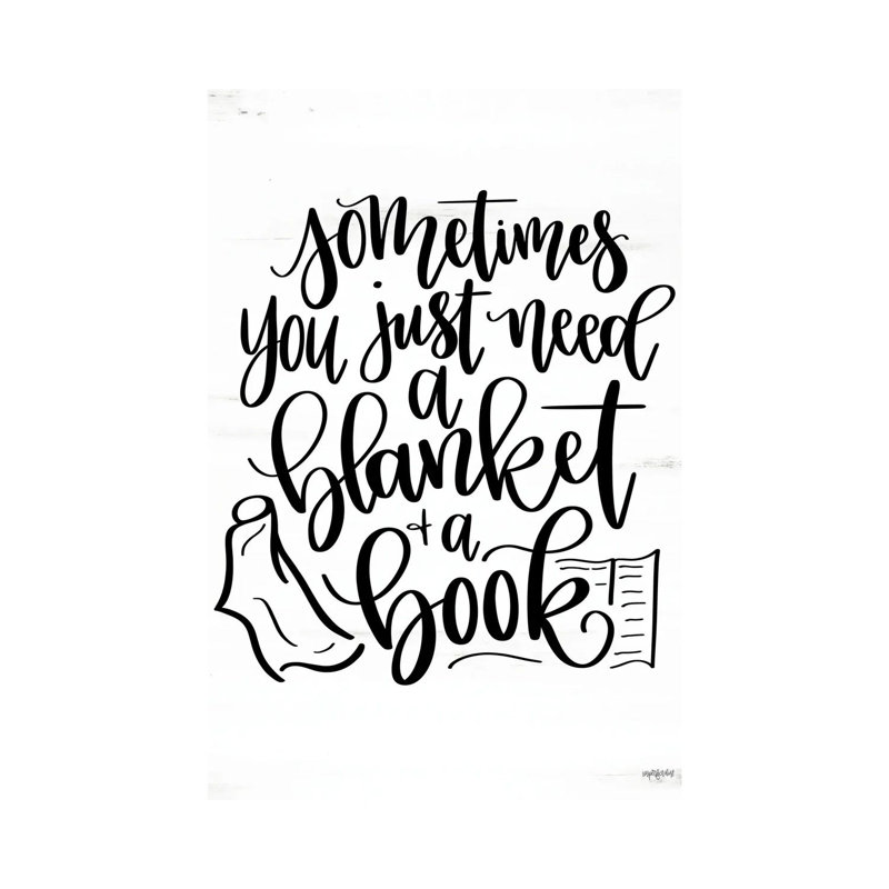 A Blanket And A Book by Imperfect Dust - Wrapped Canvas Gallery-Wrapped Canvas Giclée, 101.6 cm H x 66.04 cm W x 1.91 cm D
