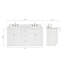 Meuble-lavabo double autoportant 72 po avec plateau en quartz Hamlet-94003681