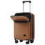 Ensemble de valises rigides 5 pièces avec demi-ouverture, roues pivotantes doubles, port USB et verrous TSA