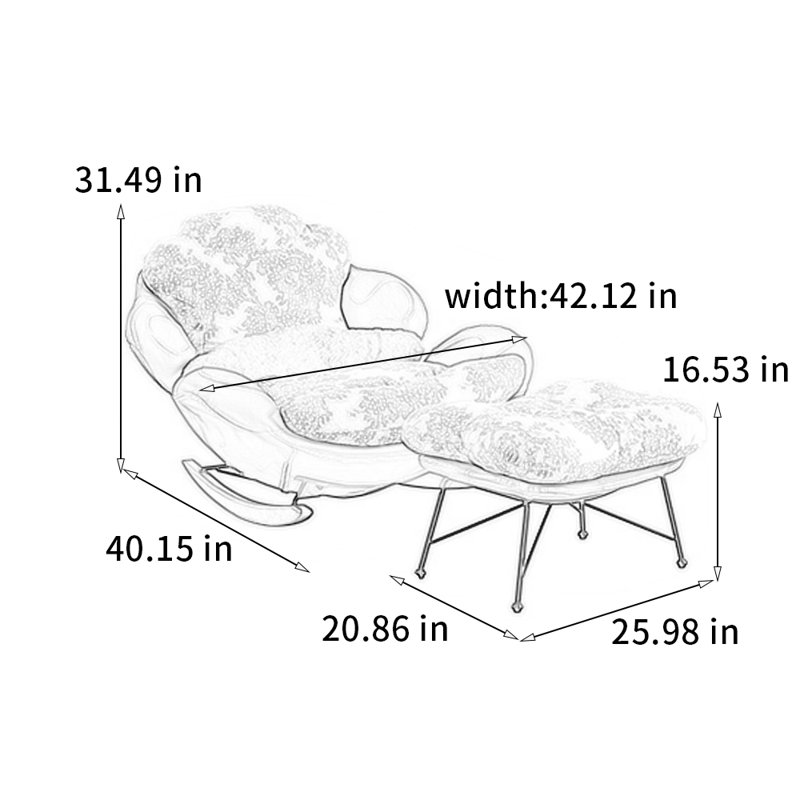 Chaise berçante ergonomique