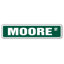 Moore Street Sign Heavy Duty Plastic 4" X 18"