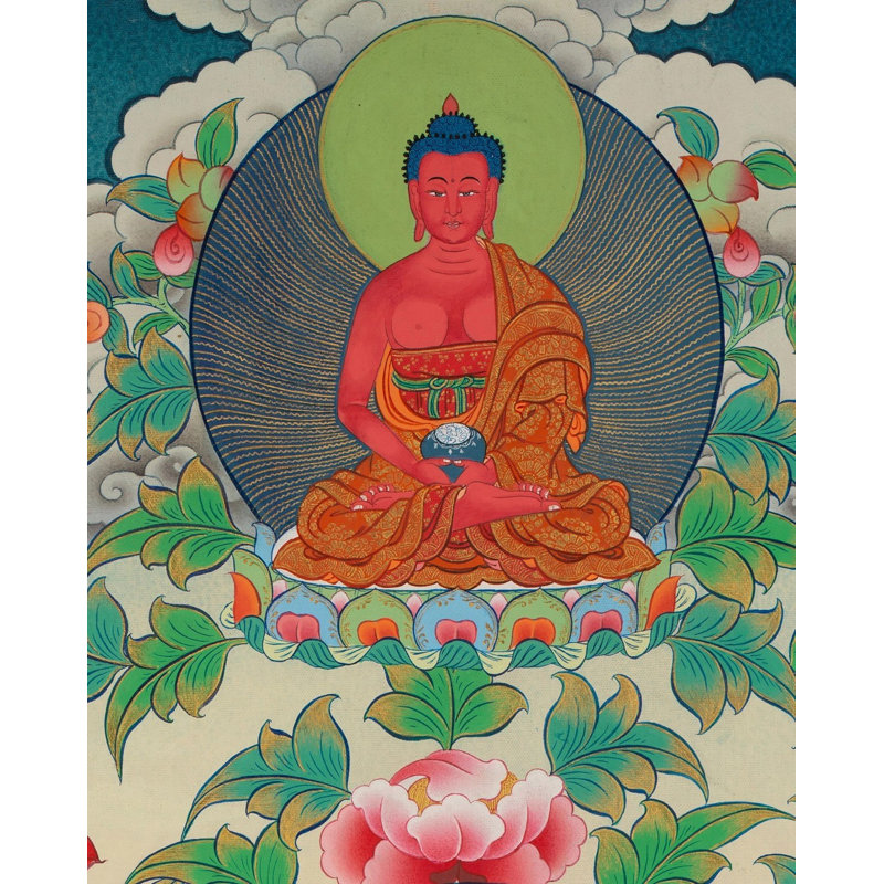 Déesse Chengrezig Thangka (Brocadeless Thangka)