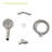 8 Hand Shower In Brushed Nickel - Gel Nozzle, 59" Stainless Steel Hose Pamper Yourself With 8 Functions 4.7-inch Head, 59-inch Add A Stylish Touch To Your Bathroom-118625467