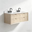 Meuble-lavabo flottant en chêne naturel 60 po-219076260