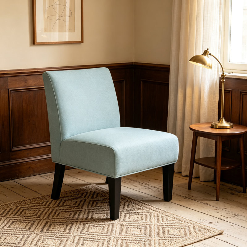 Chaise d'appoint moderne pour le salon, Bleu clair