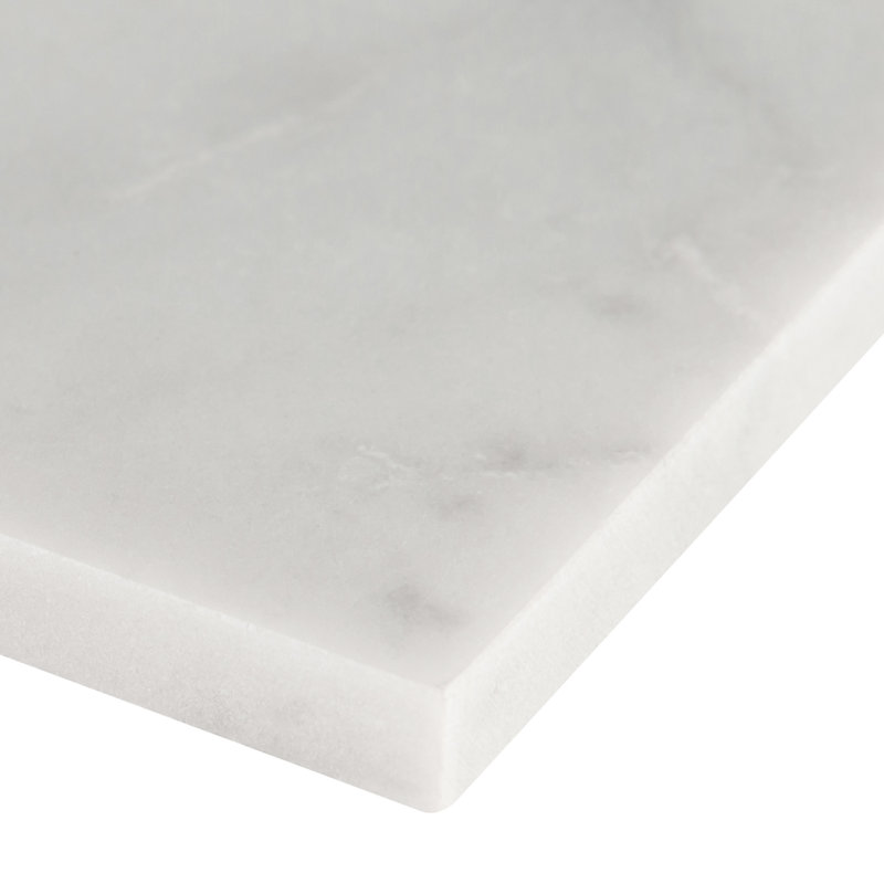 Carrara White Subway 3 in. x 6 in. Honed Marble Floor and Wall Tile